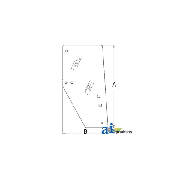 Glass, Door (RH) 62.5" x35" x4.5"